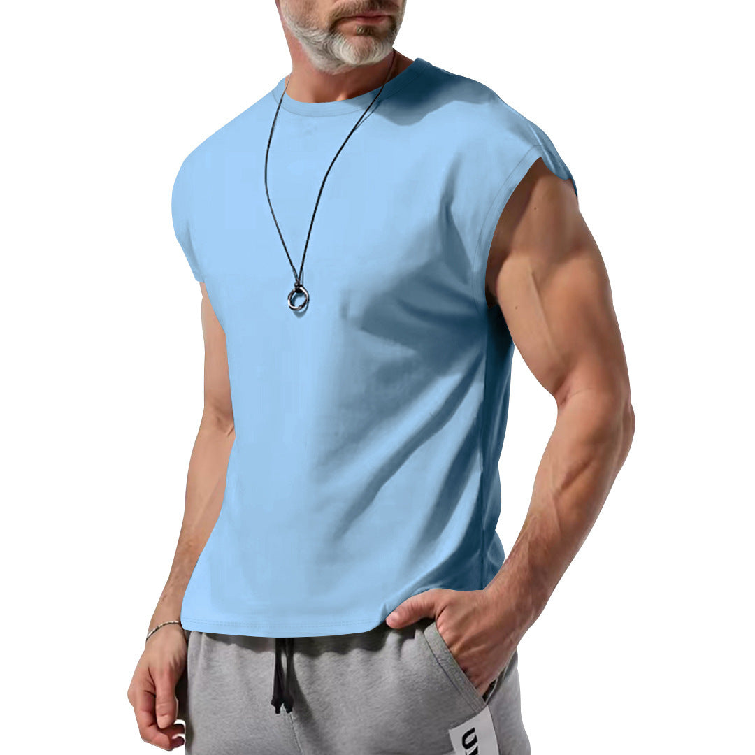 Herren T-Shirt Ärmellos Atmungsaktiv Baumwolle Berlin Style