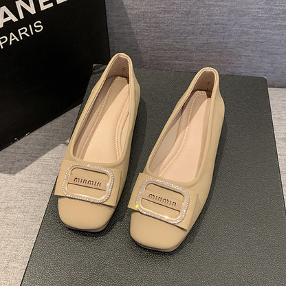 Damen Ballerinas Bequem Riemchen Schuhe Elegante Mode
