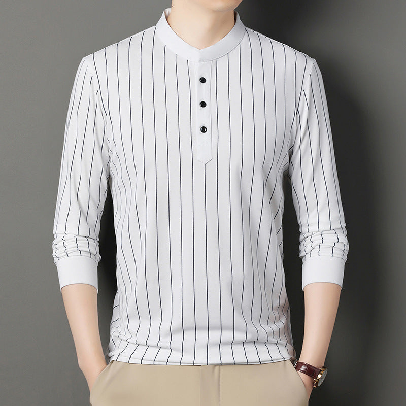Herren Poloshirt Streifenmuster Elegantes Design Hochwertig - BerlinGlamour
