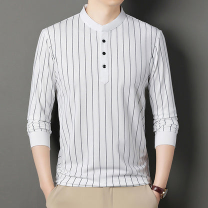Herren Poloshirt Streifenmuster Elegantes Design Hochwertig - BerlinGlamour