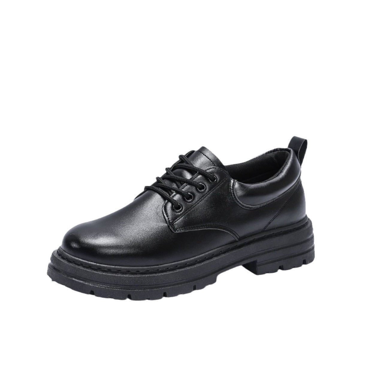 Herren Schnürschuhe Klassisch Lederschuhe Schwarz