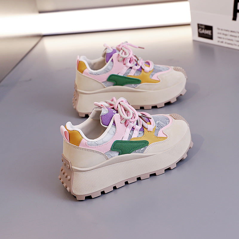 Damen Sneaker Trendy Ergonomisch mit Weichem Innenfutter