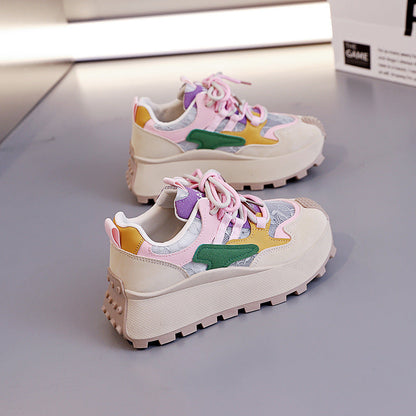 Damen Sneaker Trendy Ergonomisch mit Weichem Innenfutter