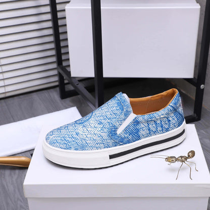 Damen Sneaker Slip-On Elastisch Atmungsaktiv Bequem