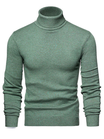 Herren Rollkragenpullover Weich Wolle Elegent Zeitlos