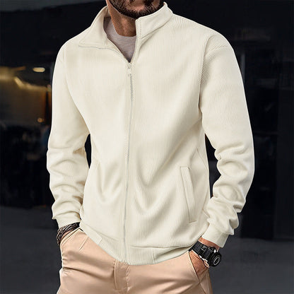 Herren Winterjacke Reißverschluss Hochkragen Trendy