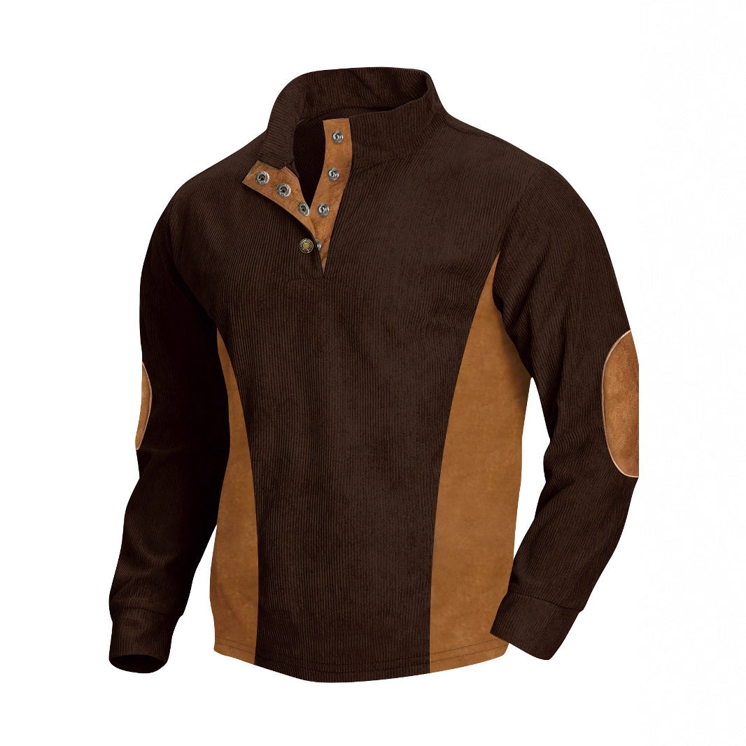 Herren Langarm-Shirt Modern Ripp-Design Elegantes Design