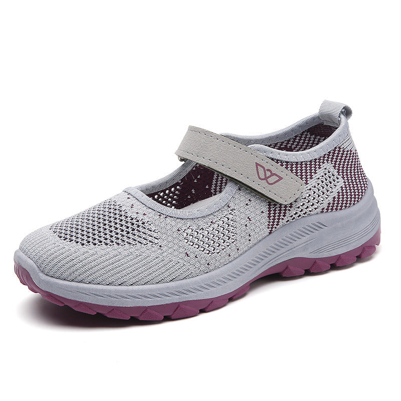 Damen Sportschuhe Atmungsaktiv Komfortabel Klettverschluss