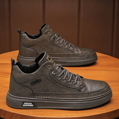 Damen Sneaker Sportlich High-Top Komfort Sohle - BerlinGlamour