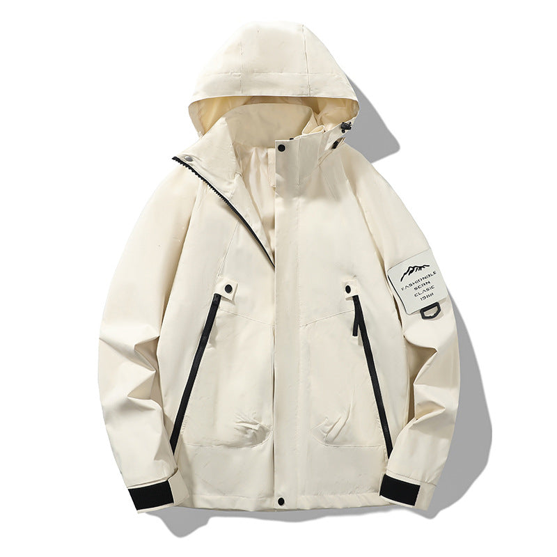 Wasserdichte Herren Outdoor-Jacke Funktionsjacke Winddicht