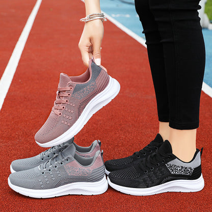 Damen Fitness-Sneaker Sportlich Atmungsaktiv Mit Dämpfung
