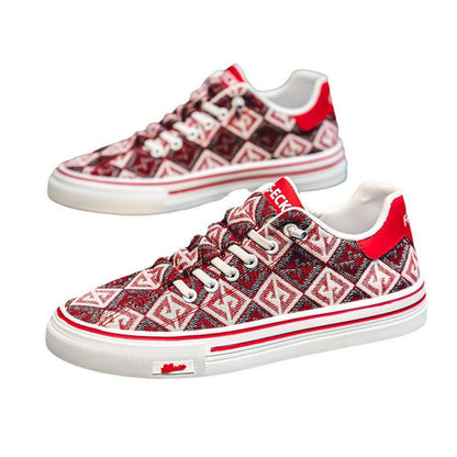 Damen Sneaker Trendy Grafik Design Rutschfest