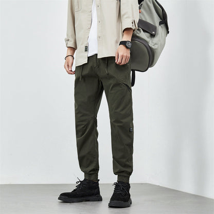 Herren Utility-Hosen Elastisch Mit Reißverschlusstaschen Modern