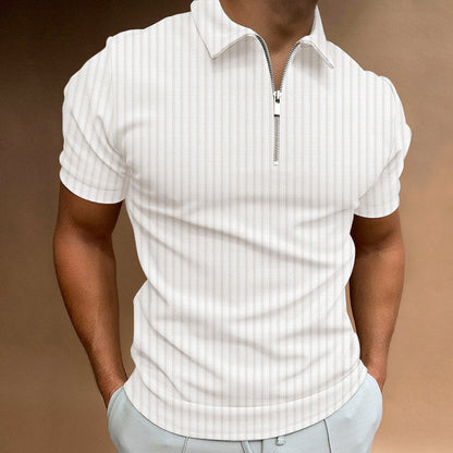 Herren Poloshirt Modern Streifen Slim Fit - BerlinGlamour