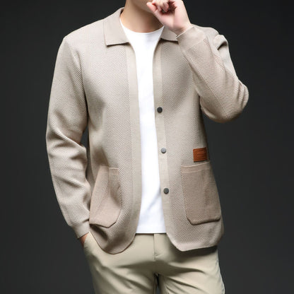 Herren Strickjacke Klassisch Leicht Modisch