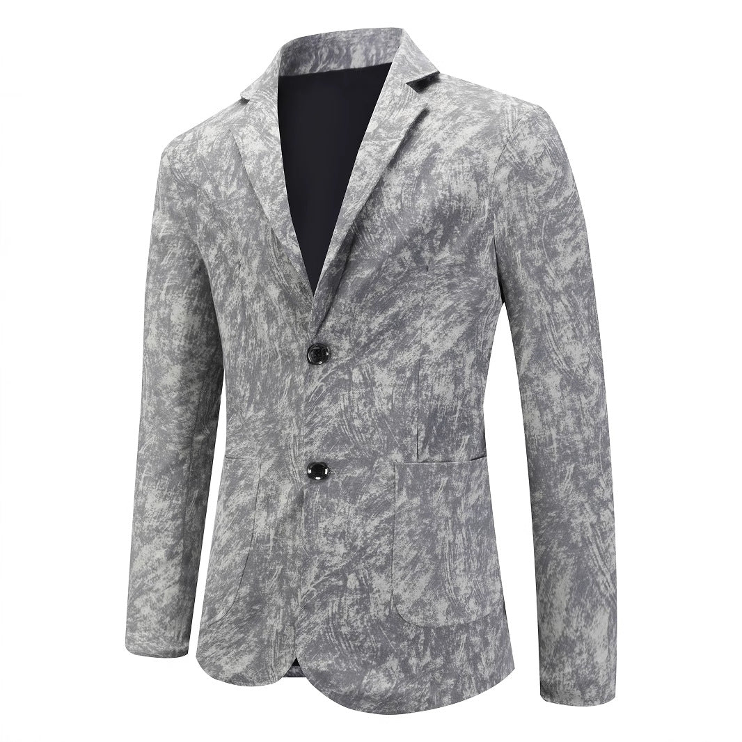 Herren Anzugblazer Elegant Schwarzer Business Anzug