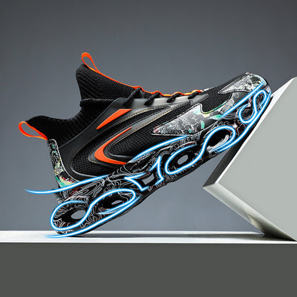 Damen Laufschuhe Sportlich High-Top Mit Dämpfung Technologie