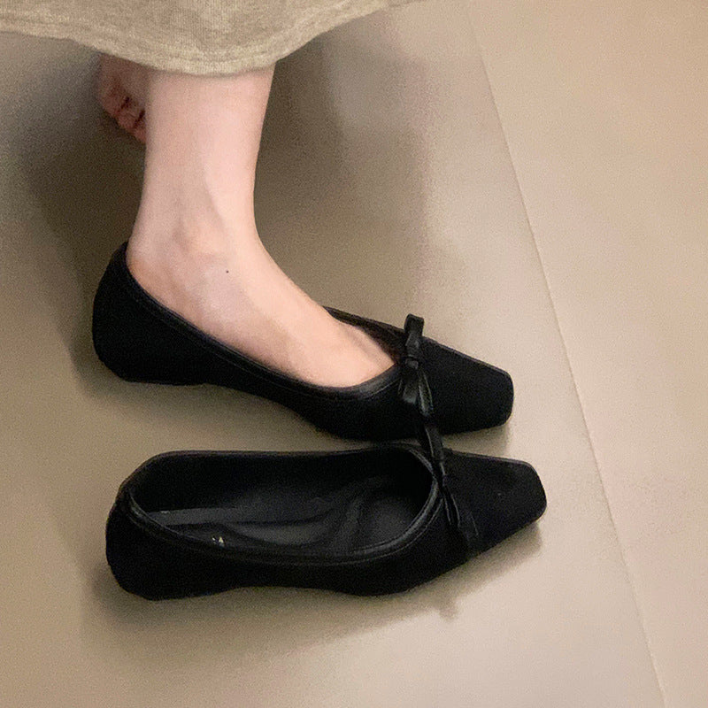 Damen Ballerinas Weich Schleife Elegante Modische