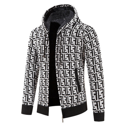 Herren Strickjacke Modisch Hochgeschlossen Kragen Winter
