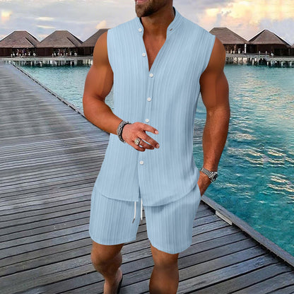 Männer Sommer Lounge Set Ärmellos Leicht Berlin