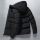 Herren Steppjacke Isoliert mit Kapuze Warm