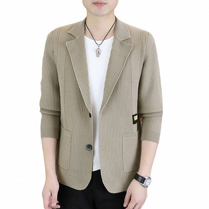 Herren Blazer Elegant Kurzarm Slim Fit Modern