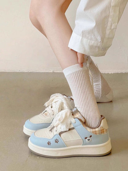 Damen Sneaker Sportlich Tiermuster Trendy Schuhe