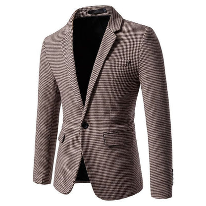 Herren Blazer Karomuster Elegant Modern