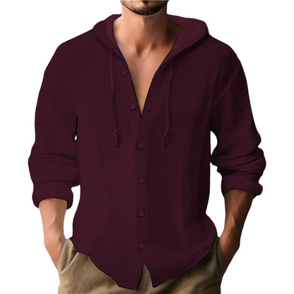Herren Kapuzenpullover Strukturiertes Design Modern