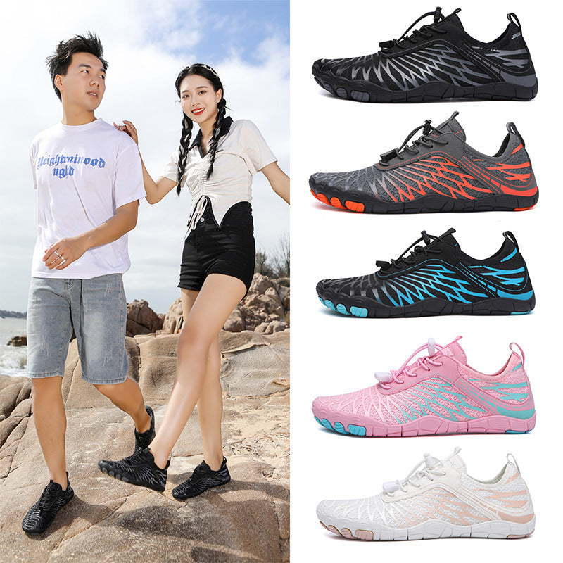 Wassersportschuhe Damen Flexibel Anti-Rutsch Schwarz