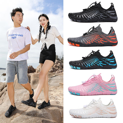 Wassersportschuhe Damen Flexibel Anti-Rutsch Schwarz