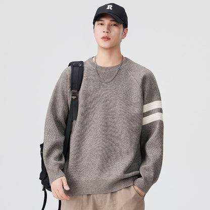 Herren Sweatshirt Lässig Sportlich Streifen