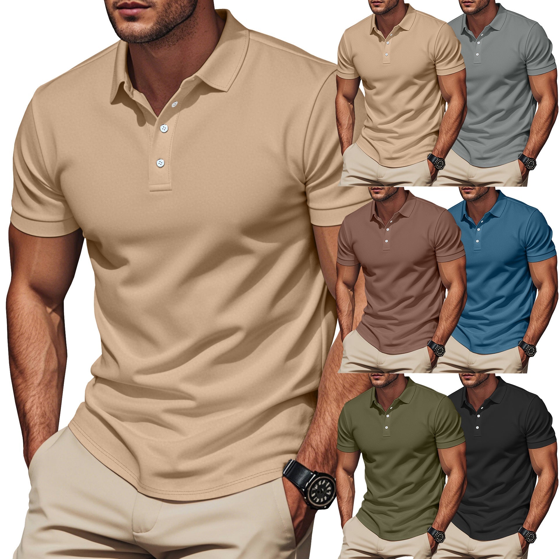Herren Poloshirt Moderne atmungsaktive Funktion - BerlinGlamour