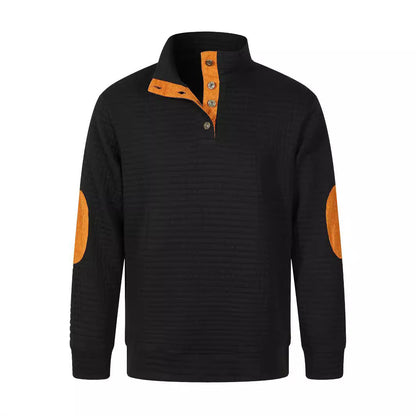 Herren Sweatpullover Bequem Mit Knöpfen Modern