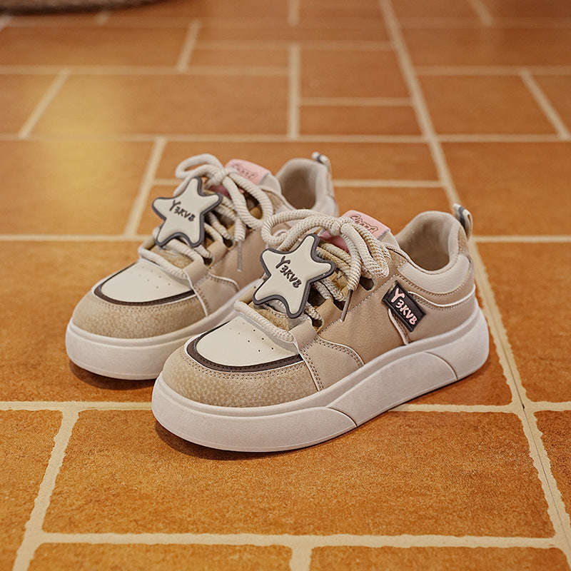 Damen Sneaker Sportlich Dekorativ Weiße Frauen Schuhe