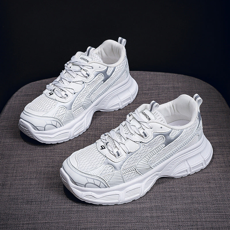 Damen Sneaker Chunky Sportschuhe atmungsaktiv Komfortsohle