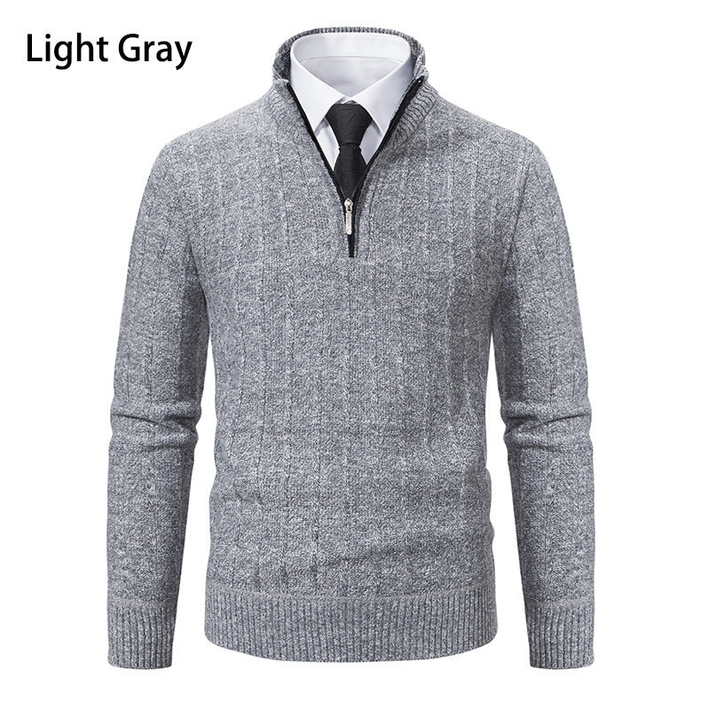 Herren Pullover Strick Reißverschluss Modern Berlin - BerlinGlamour