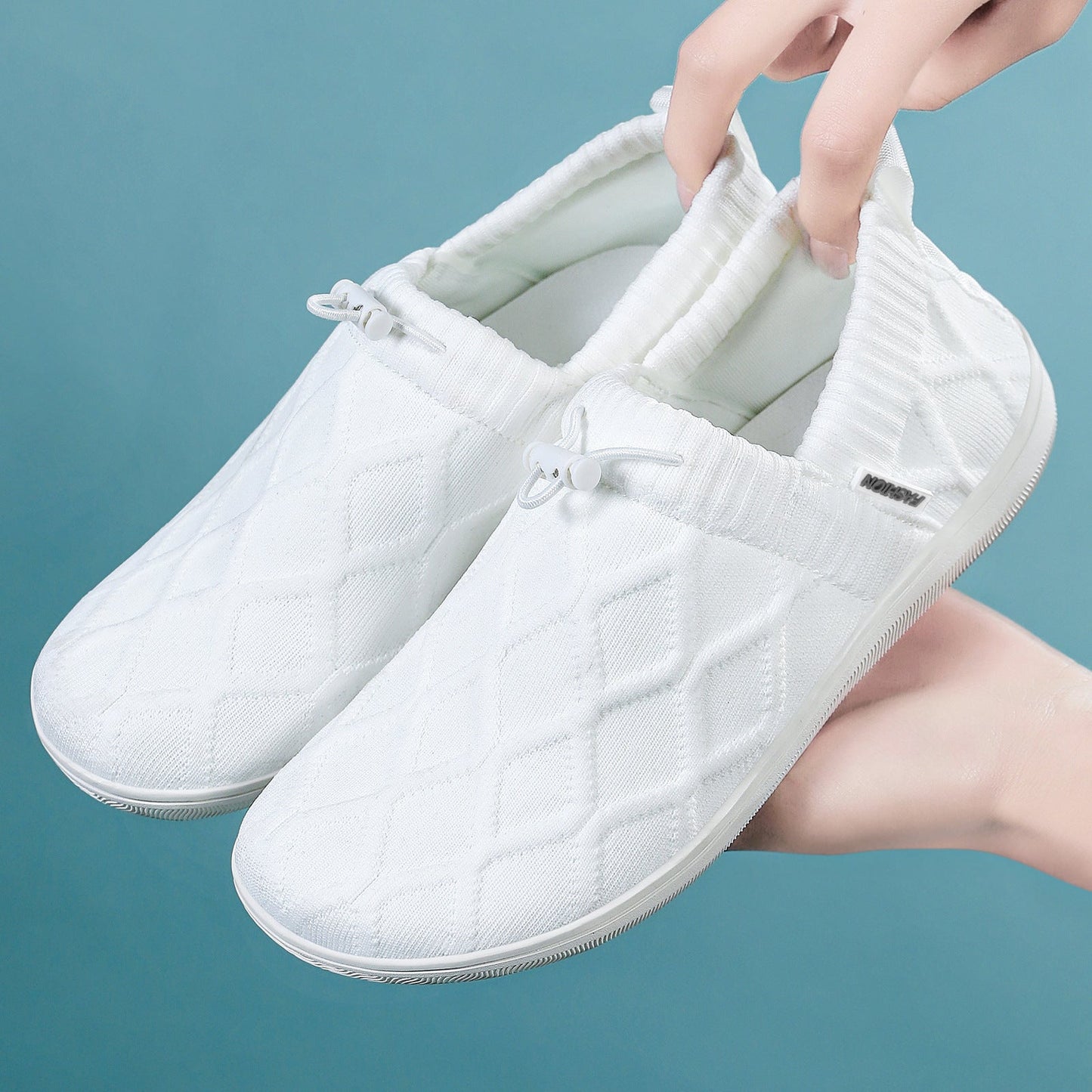 Damen Freizeitschuhe Bequem Slip-On Atmungsaktiv Elastisch