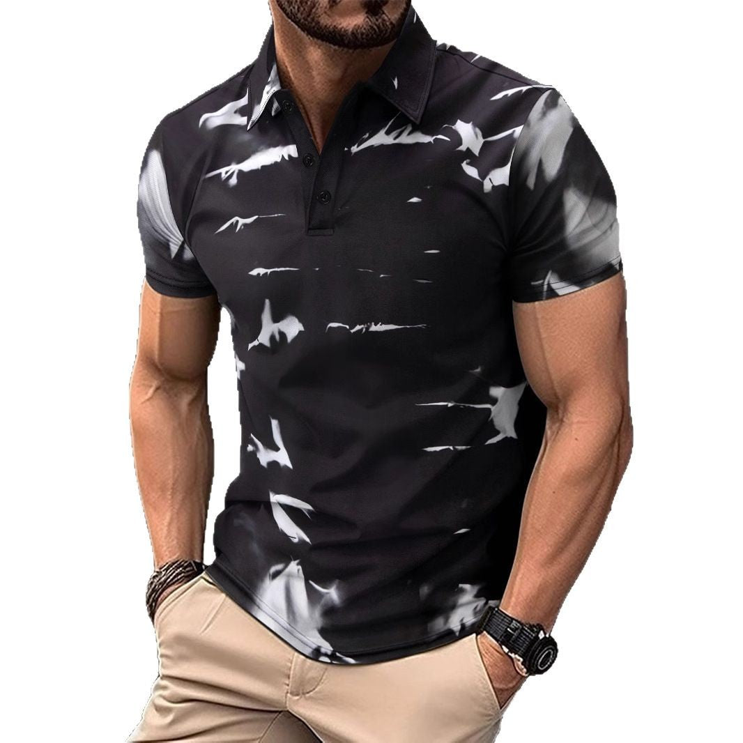 Herren Poloshirt Modern Mit Einzigartigem Muster
