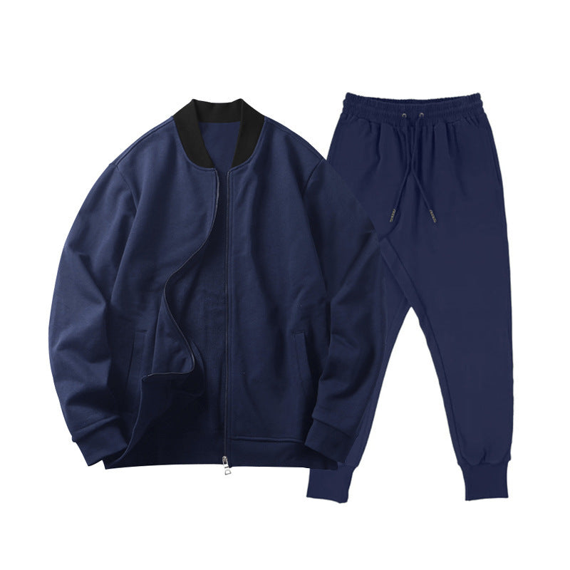 Herren Freizeit-Set Sportlich mit Kapuze Weich Fleece