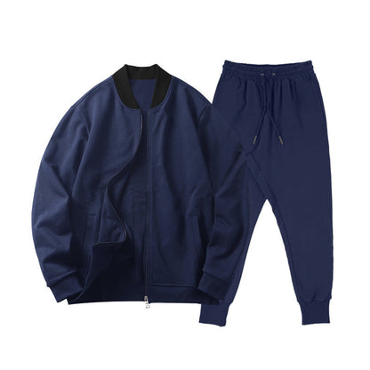 Herren Freizeit-Set Sportlich mit Kapuze Weich Fleece