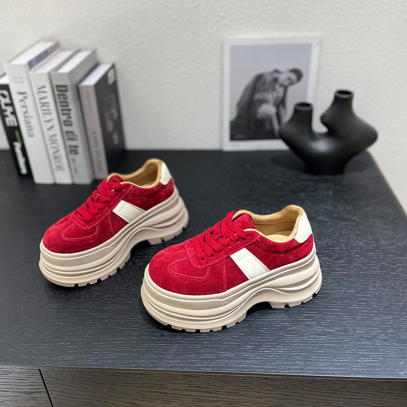 Damen Plattform Sneaker Hoch Komfortabel Modisch