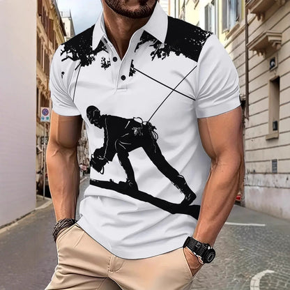 Herren Poloshirt Berlin Glamour Grafik Modern - BerlinGlamour