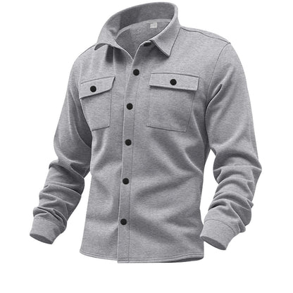 Herren Arbeitsjacke Modisch Praktisch mit Brusttaschen
