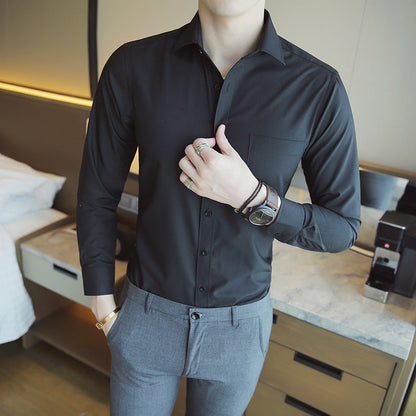 Herren Longsleeve Hemd Modern Komfortabel Elegantes Design