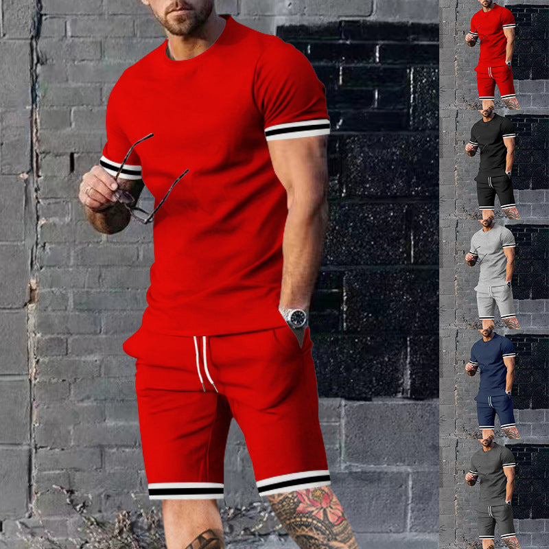 Herren Sportset Kurzarm Funktionstaschen Modern - BerlinGlamour