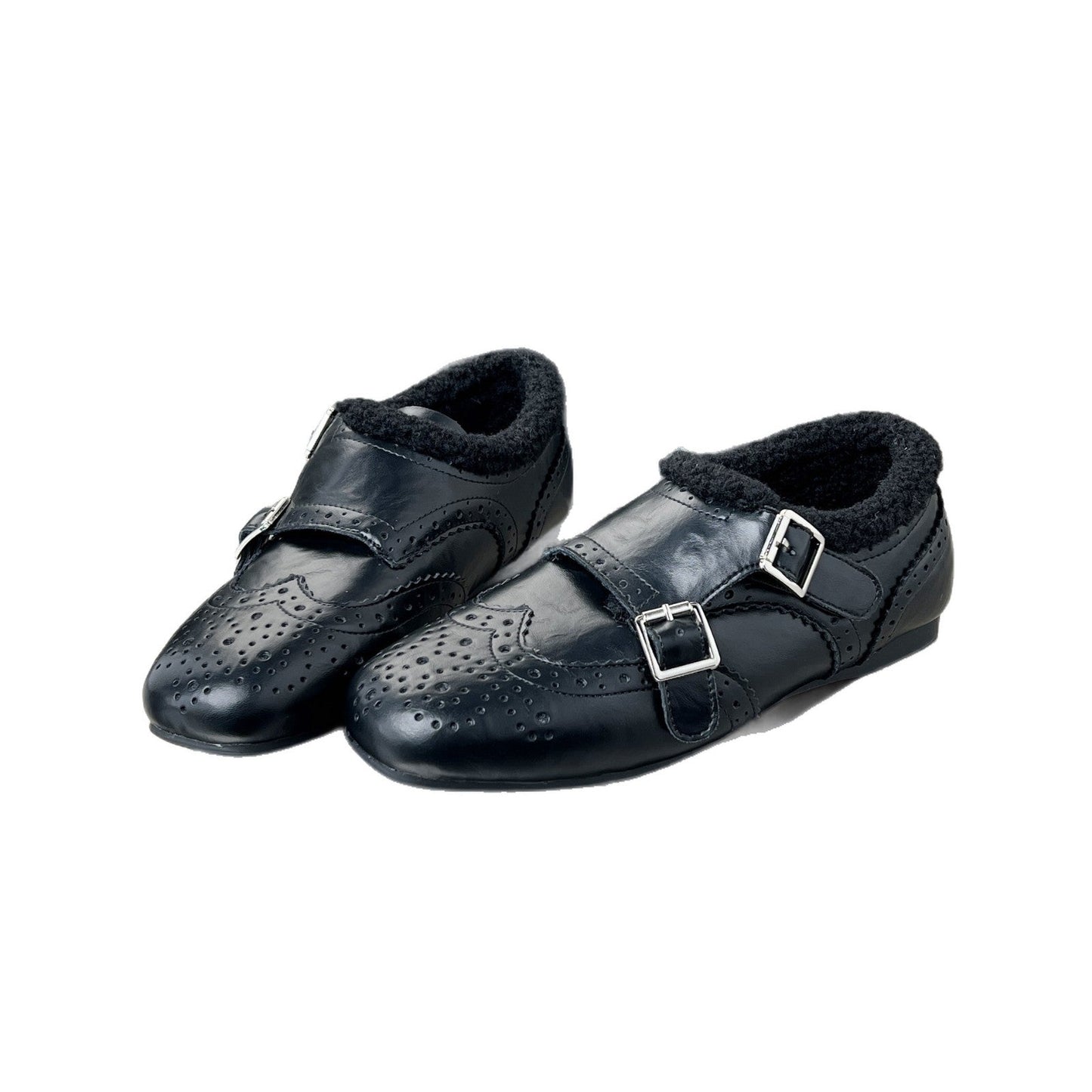 Damen Mokassins Elegant Schnalle Weich