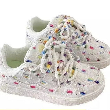 Damen Sneaker Bunt Trendig Sportlich