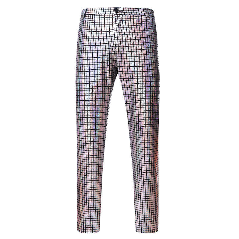 Herren Paillettenhose Glitzerhose Modern Schnitt