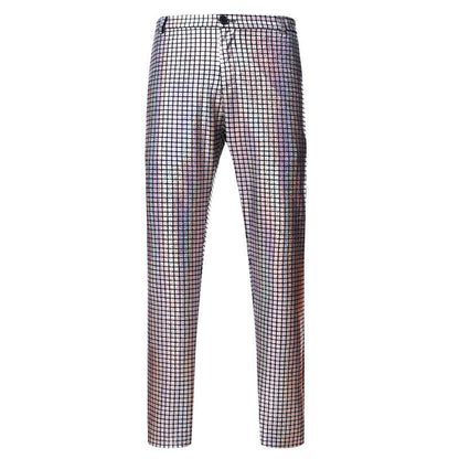 Herren Paillettenhose Glitzerhose Modern Schnitt